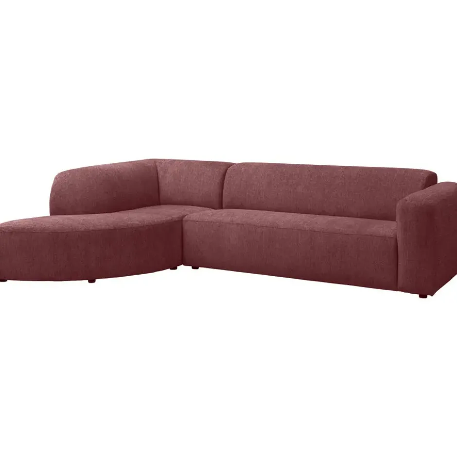 Hoekbank Astoria links - Venro - wijnrood