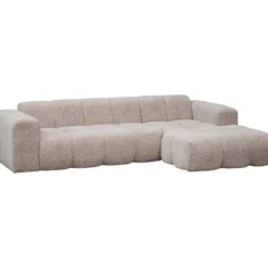 Hoekbank Beau rechts - panter - beige