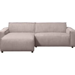 Hoekbank Brooklyn met chaise longue links - Soop - roze