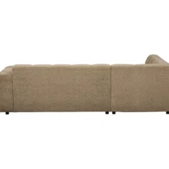 Hoekbank Charlotte met chaise longue links - Raven - taupe