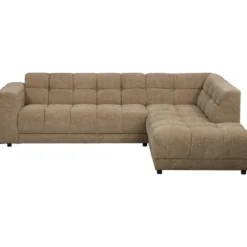Hoekbank Charlotte met chaise longue rechts - Raven - taupe