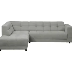 Hoekbank Charlotte met chaise longue links - Maloy grijs