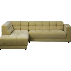 Hoekbank Charlotte met chaise longue links - Maloy - groen