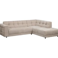 Hoekbank Charlotte met chaise longue rechts - Maloy - beige