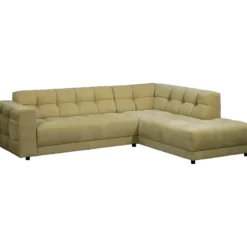 Hoekbank Charlotte met chaise longue rechts - Maloy - groen