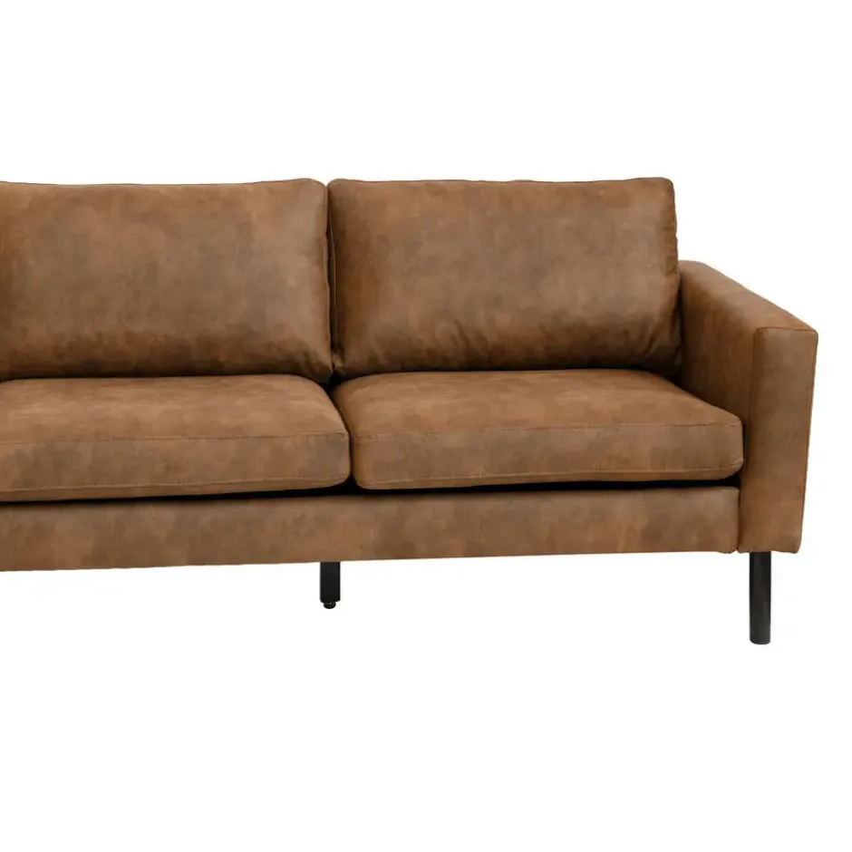 Hoekbank Collin links - cognac