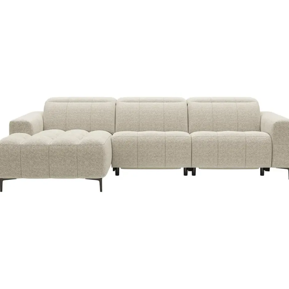 Hoekbank Maeve links - elektrisch verstelbaar - beige