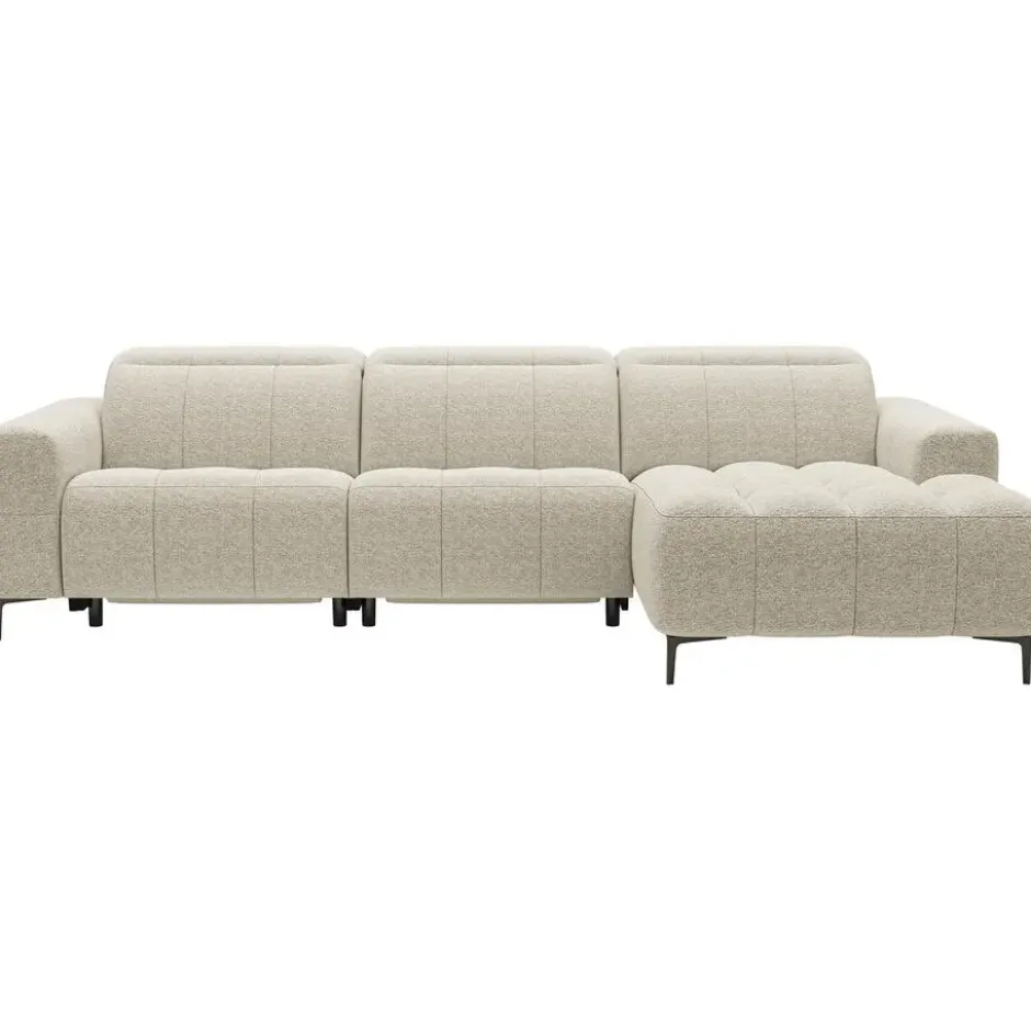 Hoekbank Maeve rechts - elektrisch verstelbaar - beige