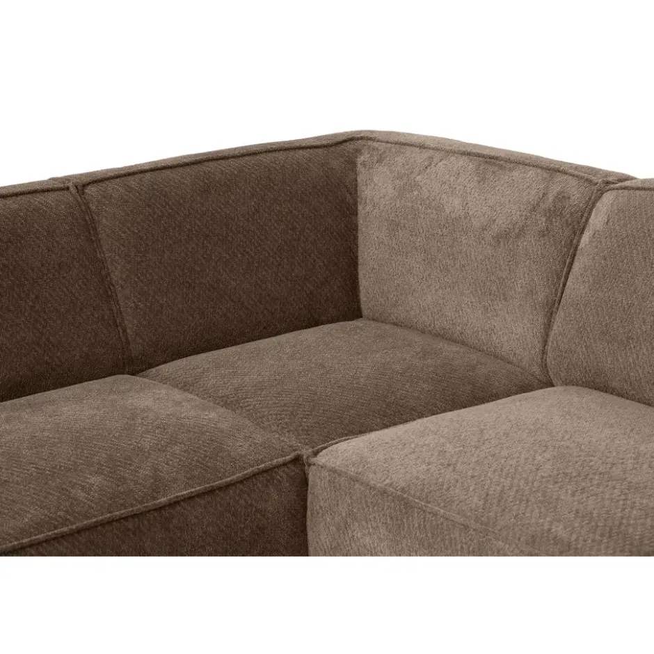 Hoekbank Romy links - stof Egon - taupe
