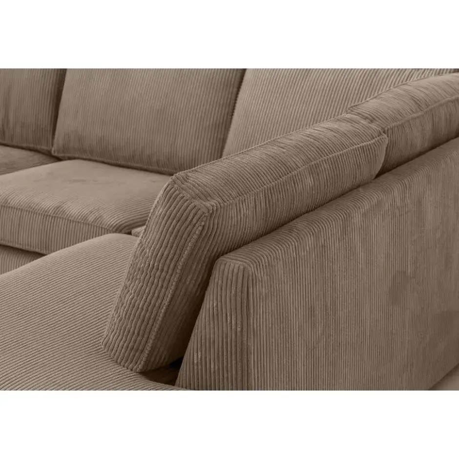 Hoekbank Stuttgart rechts - taupe