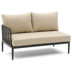 Hoek loungeset 5 personen Aluminium/wicker Grijs Coco Ibiza
