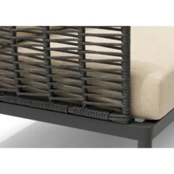 Hoek loungeset 5 personen Aluminium/wicker Grijs Coco Ibiza