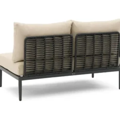Hoek loungeset 5 personen Aluminium/wicker Grijs Coco Ibiza