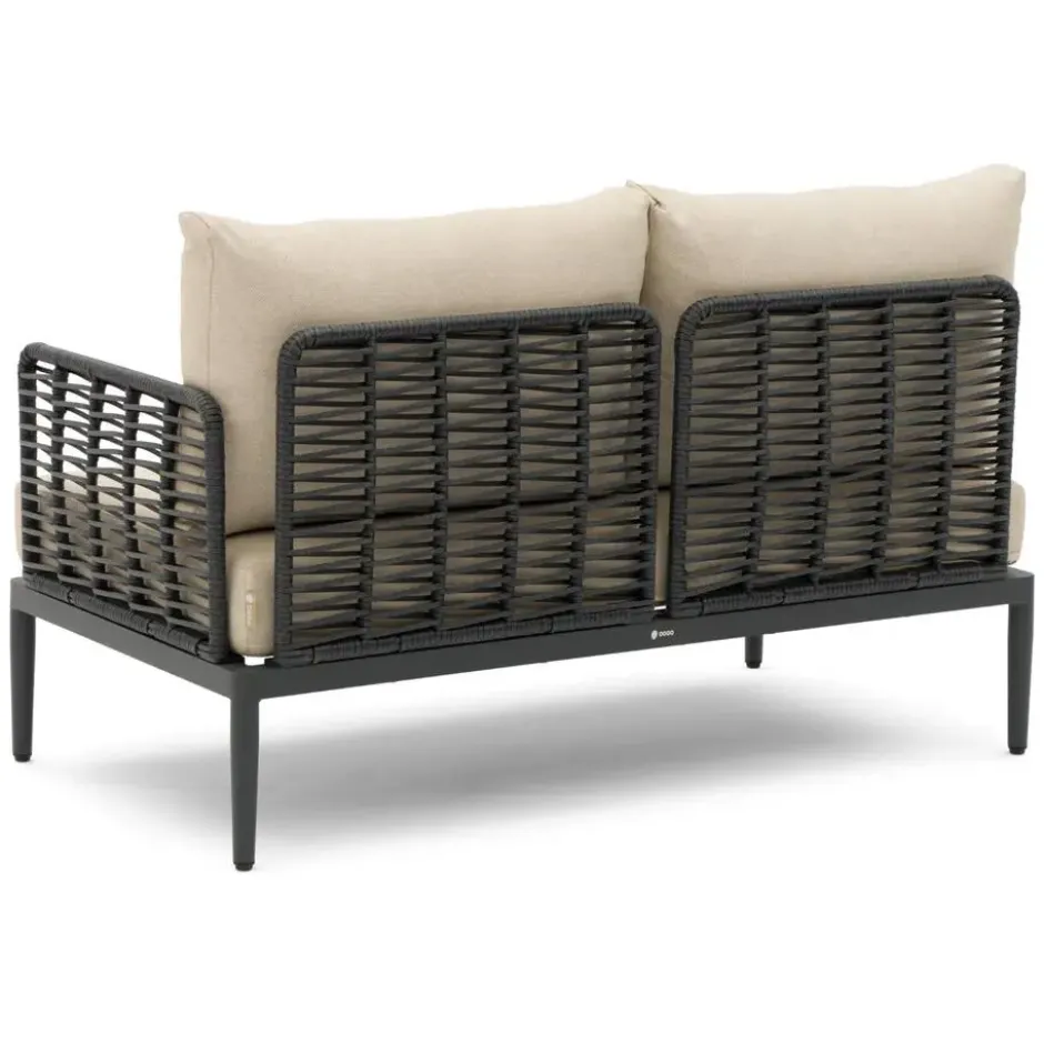 Hoek loungeset 5 personen Aluminium/wicker Grijs Coco Ibiza