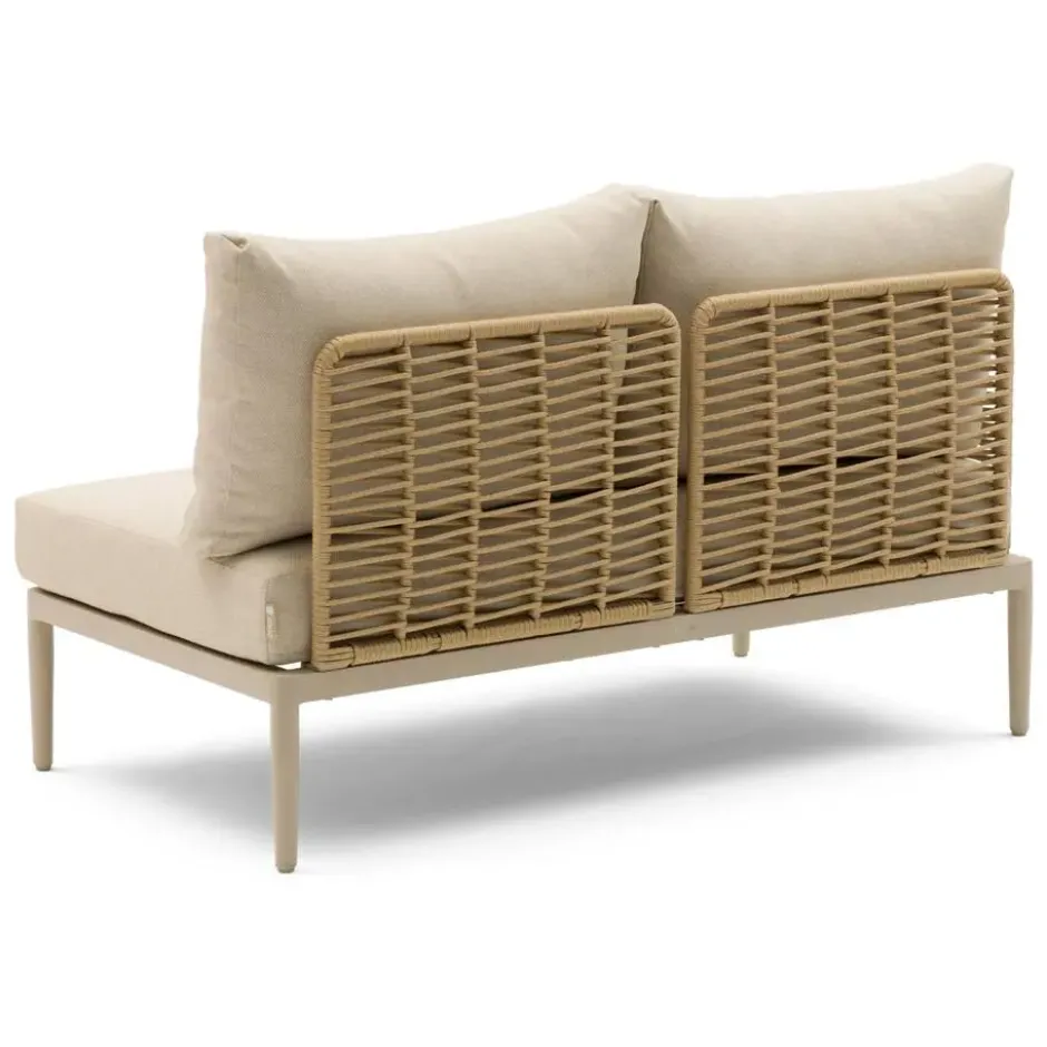 Hoek loungeset 5 personen Wicker/Aluminium/Aluminium/wicker Taupe Coco Ibiza