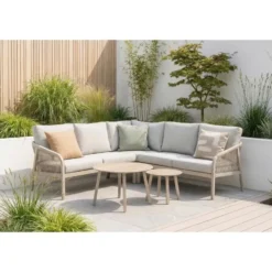 Hoek loungeset Rope Zand/Beige Lifestyle Garden Furniture Biagio