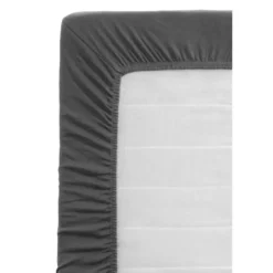 Hoeslaken Jersey - antraciet - 120x200 cm
