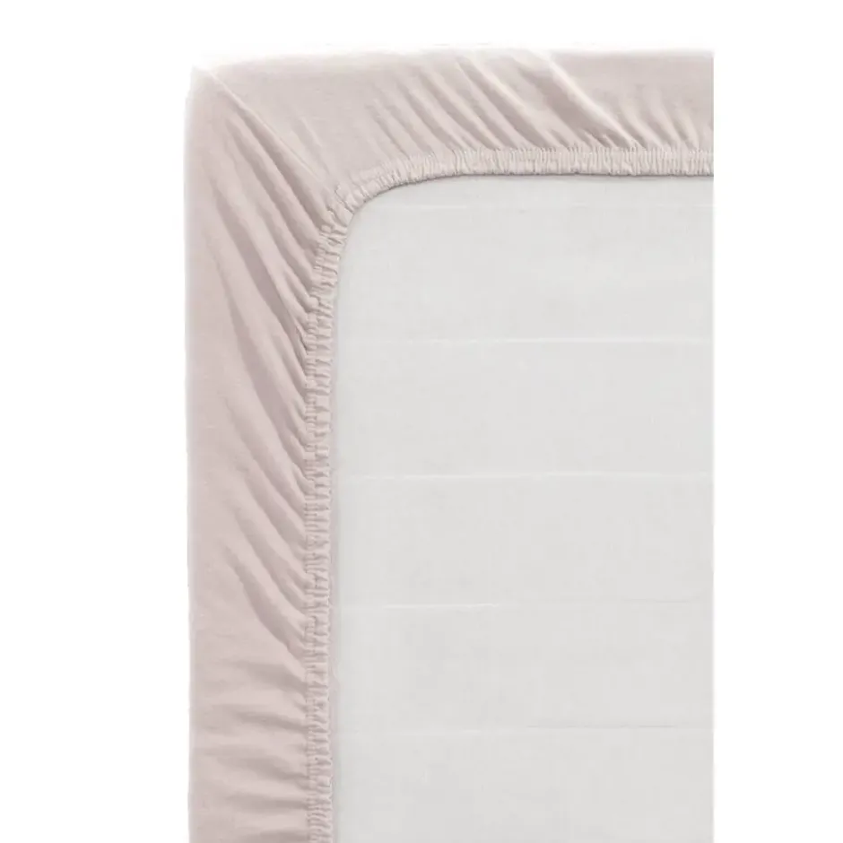 Hoeslaken Jersey - roze - 90x200 cm