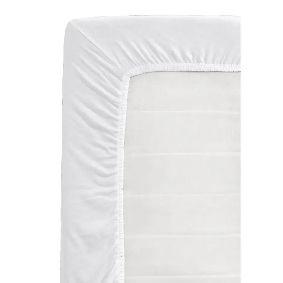 Hoeslaken Jersey - wit - 90x200 cm