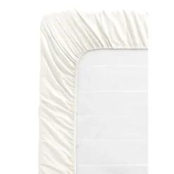 Hoeslaken Katoen - off white - 80x200 cm