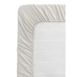 Hoeslaken Katoen - taupe - 120x200 cm