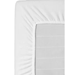 Hoeslaken Molton stretch - wit - 80x200 cm