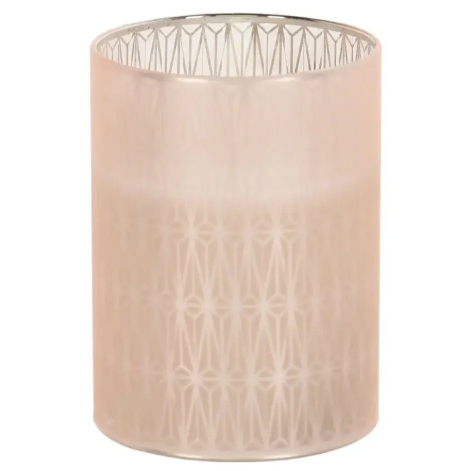Home and Styling LED kaars - in glas - warm wit - D7,5 x H10 cm
