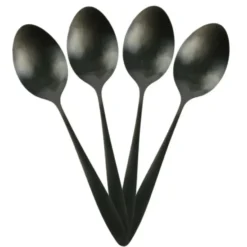 Home Deco Factory Bestekset - 16 delig - zwart - RVS - 4 personen