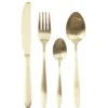 Home Deco Factory Bestekset - 16 delig - goud - RVS - 4 personen
