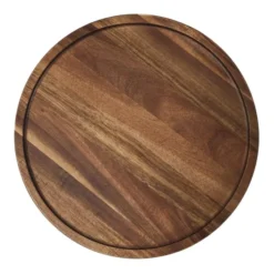 Home Deco Factory Bijzettafels - 2x stuks - rond - acacia hout