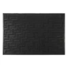 Home deco factory Deurmat - anti slip - zwart - 40 x 60 cm