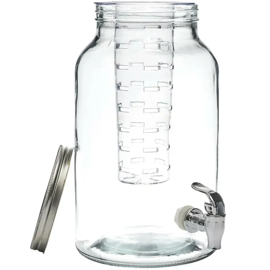 Home Deco Factory Drankdispenser met kraantje - 5.5L - glas