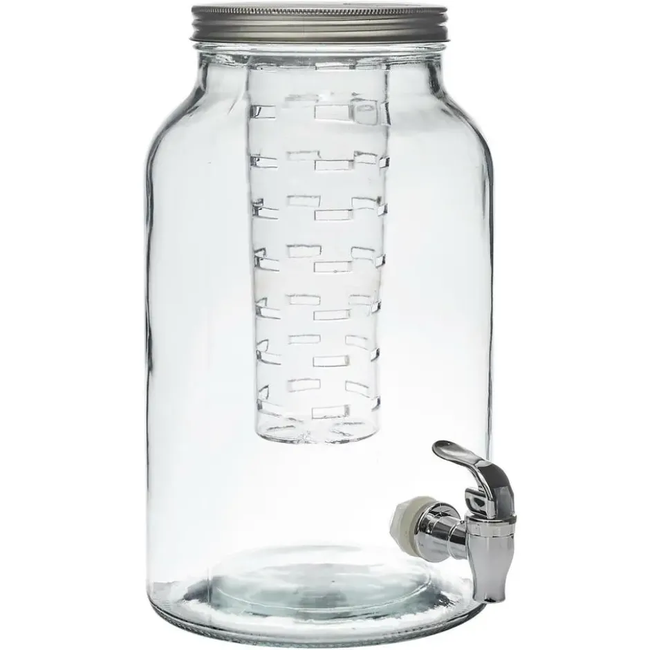 Home Deco Factory Drankdispenser met kraantje - 5.5L - glas