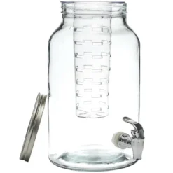 Home Deco Factory Drankdispenser met kraantje - 5.5L - glas