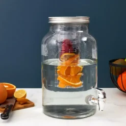 Home Deco Factory Drankdispenser met kraantje - 5.5L - glas