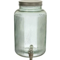 Home Deco Factory Drankdispenser met kraantje - 5L - glas