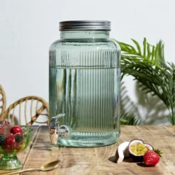 Home Deco Factory Drankdispenser met kraantje - 5L - glas