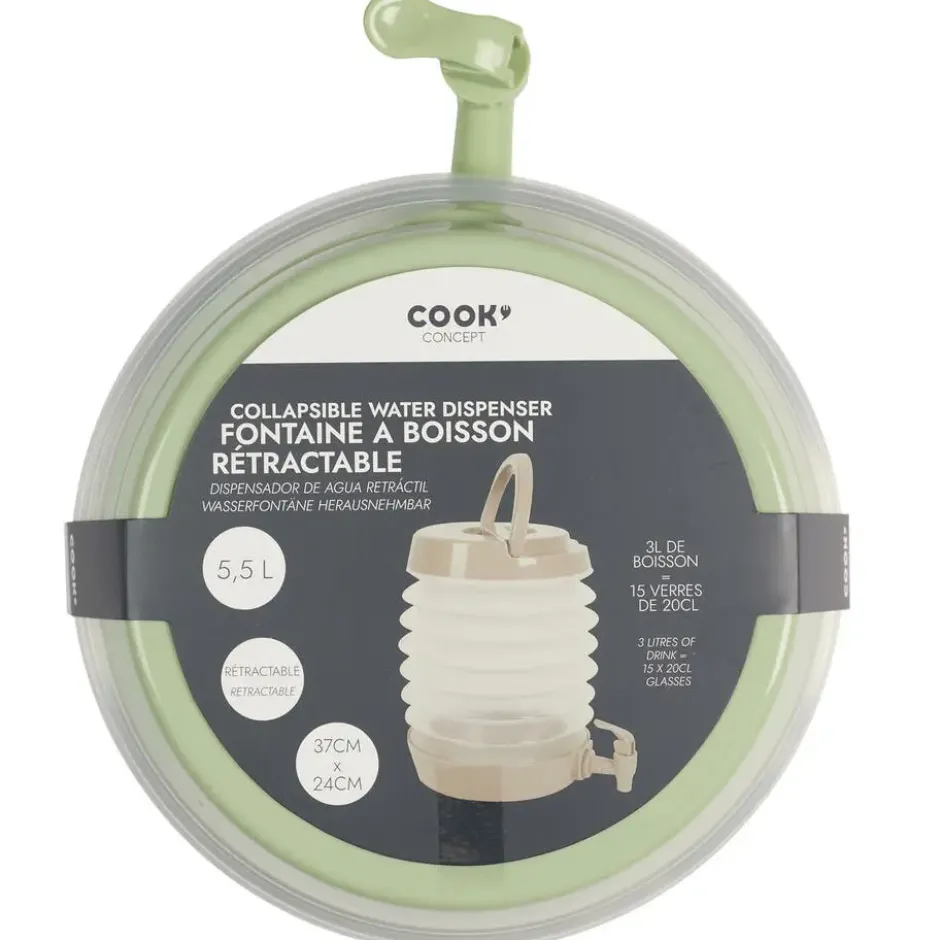 Home Deco Factory Drankdispenser met kraantje - 5.5L - beige