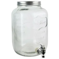 Home Deco Factory Drankdispenser met kraantje - 8.0L - glas