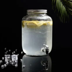 Home Deco Factory Drankdispenser met kraantje - 8.0L - glas