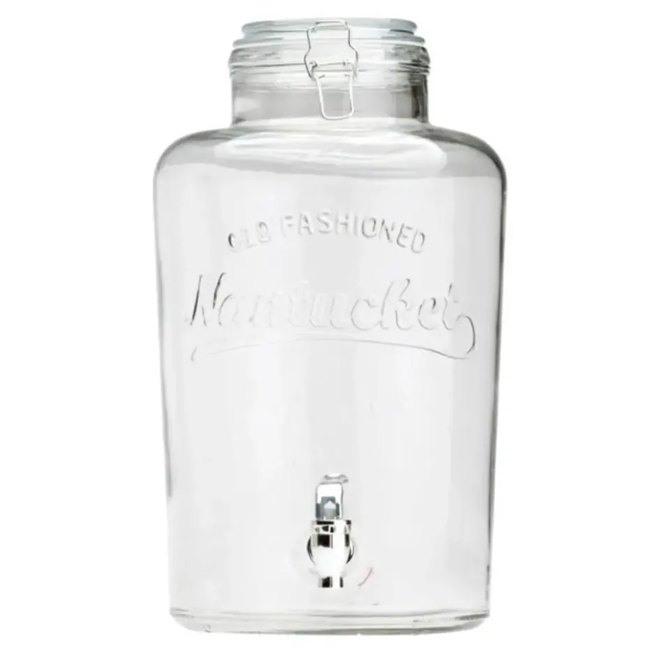 Home Deco Factory Drankdispenser met kraantje - 8,7L - glas