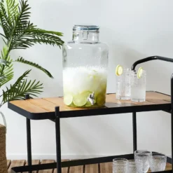 Home Deco Factory Drankdispenser met kraantje - 8,7L - glas