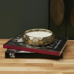 Home Deco Factory Geurkaars - goud - D20 cm - 18 branduren