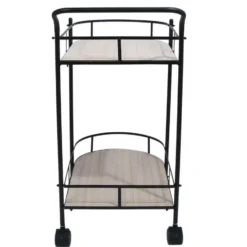 Home Deco Factory Keukentrolley Bistro - metaal/hout - 68x39x80 cm