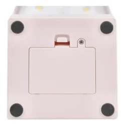 Home deco factory LED tafellamp- kunststof - roze - touch - 26 cm