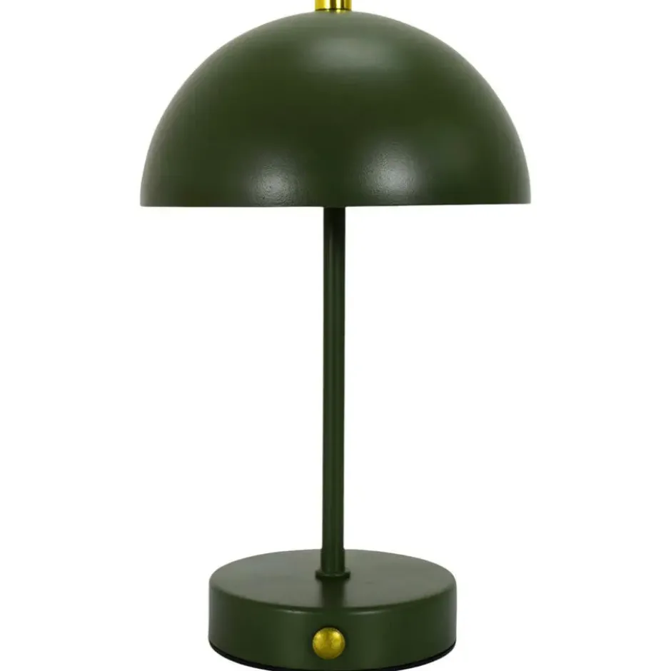Home Deco Factory LED tafellamp - groen - metaal - 25.5 cm