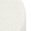 Home deco factory Poef boucle - wit - rond - D35 cm - teddy