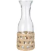 Home Deco Factory Sapkan/schenkkan karaf - transparant - 1000 ml