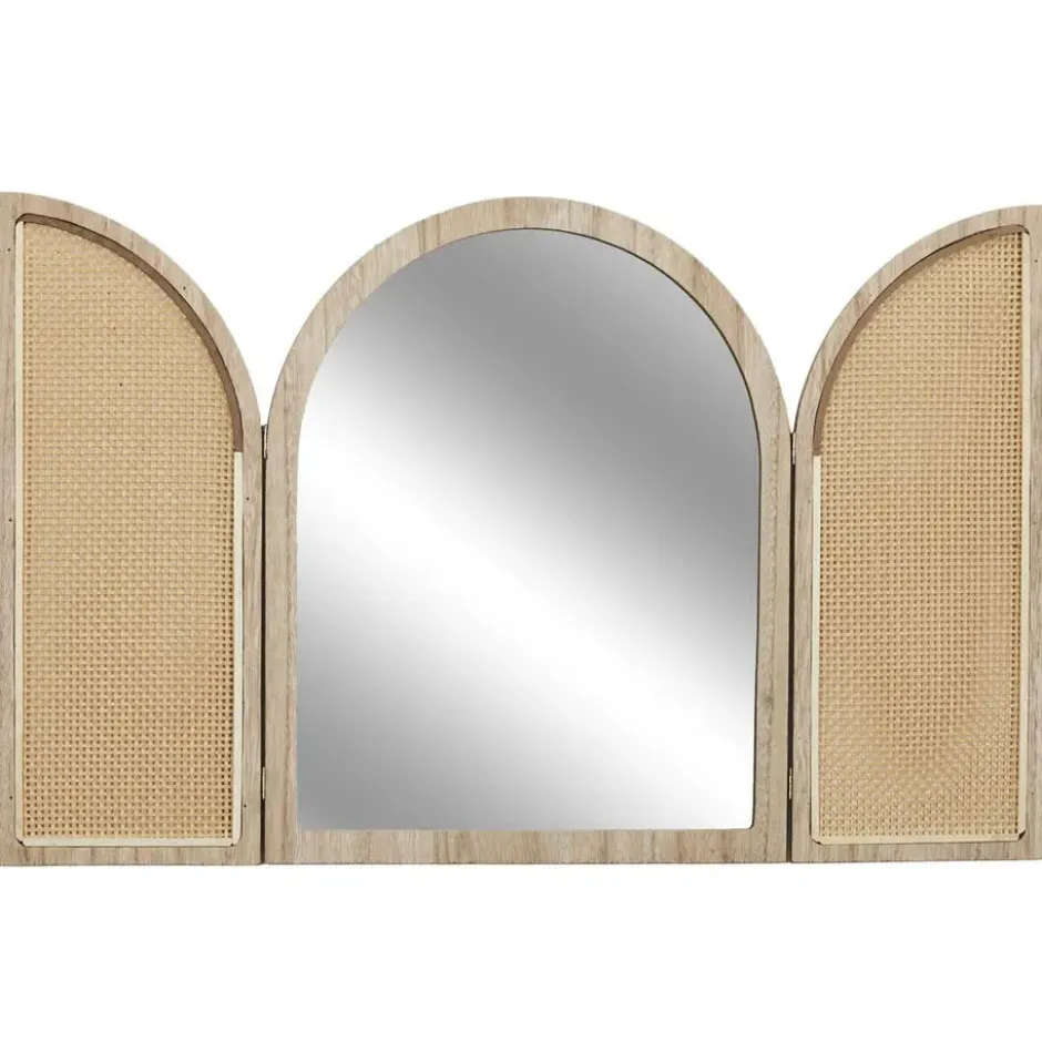 Home Deco Factory Spiegel Bali - hout - met deurtjes - 40 x 50 cm
