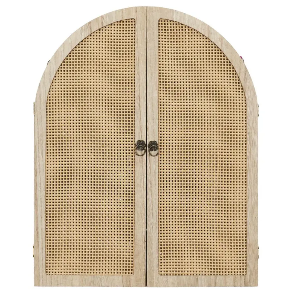 Home Deco Factory Spiegel Bali - hout - met deurtjes - 40 x 50 cm